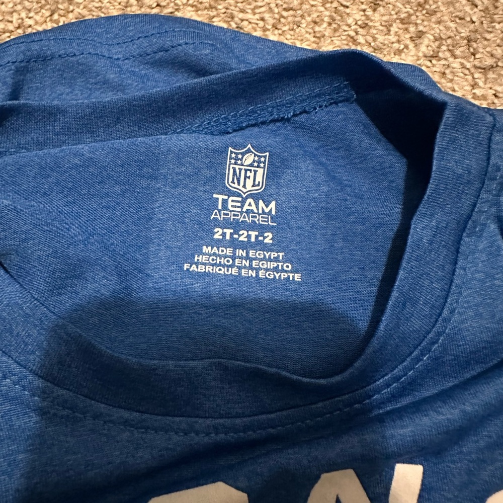 NFL Blue Kids Detroit Lions Football Graphic Tee - Picture 2 of 3